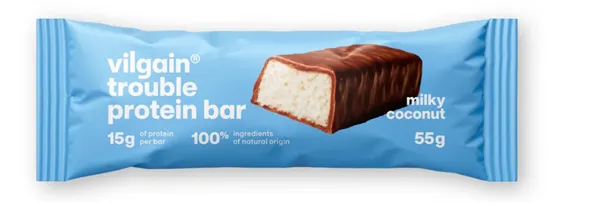 Vilgain Trouble Protein Bar Kokos s mléčnou čokoládou 55g