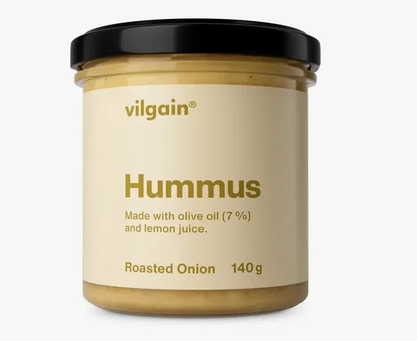 Vilgain Hummus ⁠–⁠ cizrnová pomazánka s olivovým olejem a tahini 140g