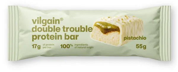 Vilgain Double Trouble Protein Bar pistácie 55g