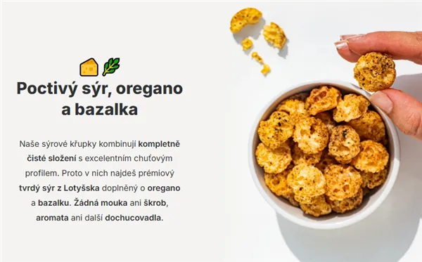 Vilgain Sýrové křupky ⁠–⁠ křupavý snack ze zralého lotyšského sýru 50g