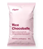 Vilgain Rice Chocoballs BIO ⁠–⁠ bílá čokoláda s malinou 50g
