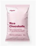 Vilgain Rice Chocoballs BIO ⁠–⁠ bílá čokoláda s malinou 50g