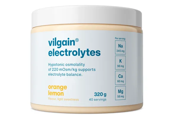 Vilgain Elektrolyty Pomeranč a citon bez stévie  320g