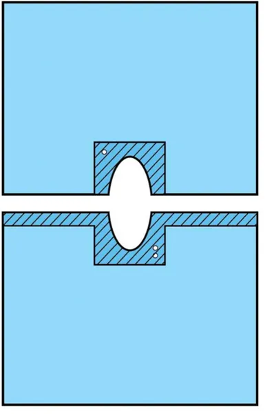 Rouška 75 x 100 cm se samolepícím, variabilním otvorem KC 100