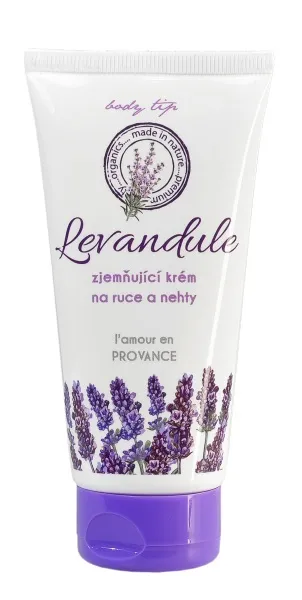 Body Tip Premium Zjemňující krém na ruce a nehty levandule v tubě 100ml