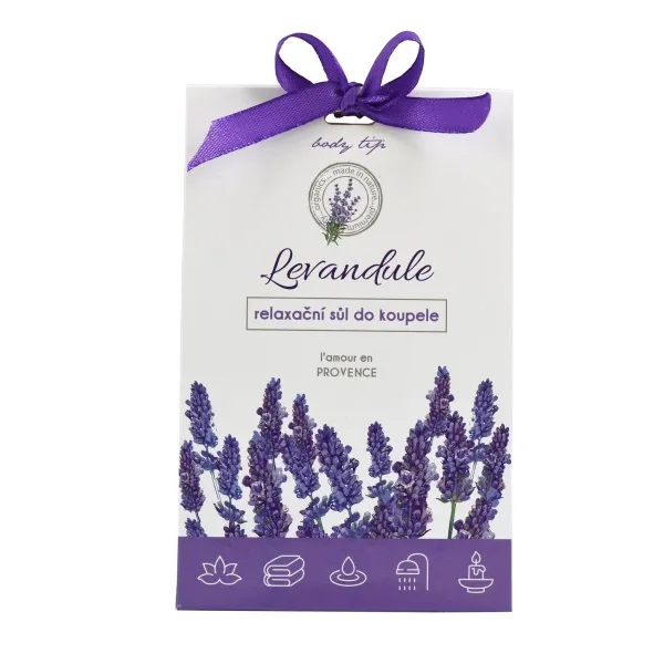 Dárková relaxační sůl do koupele Levandule 80g