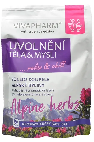 Vivapharm Sůl do koupele Uvolnění těla a mysli 1000g
