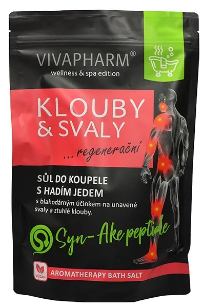 Vivapharm Sůl do koupele Klouby a svaly 1000g