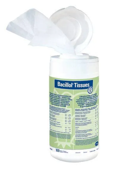Bacillol Tissues dóza, jednorázové dezinfekční ubrousky, 100 ks