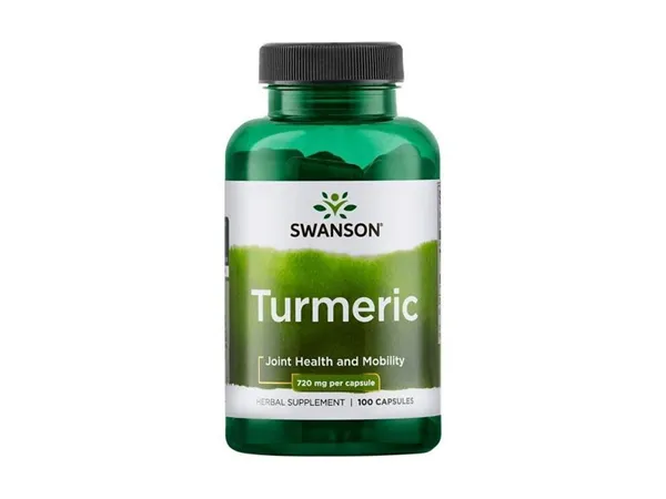 Swanson Turmeric, kurkuma, 720 mg, 100 kapslí