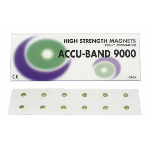Magnety Accu-Band pozlacené 9000 gaussů v blistru a s náplastí