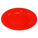 Talíř s vyvýšeným okrajem, bílý, červený, průměr 23,5 cm