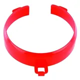 Vyvýšený okraj na talíř, průměr 20-30 cm, bílý, červený