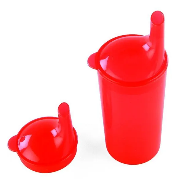 Hrnek s pítkem 250 ml, červený