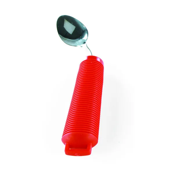 Lžička ergonomická nastavitelná, 19 cm, červená, černá