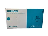 Rukavice vyšetřovací, nitrilové, vel. L, nepudrované, bílé