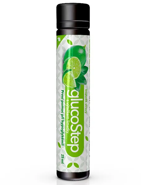 GlucoStep 25ml - Limetka - první pomoc při hypoglykemii