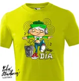 DIA triko Music vel. 122 cm /6 let, limetka