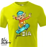 DIA triko Skejťák vel. S, limetka