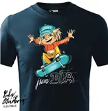 DIA triko Skejťák vel. L, tm. modrá