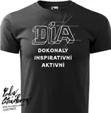 DIA triko text vel. S, černá, pánské