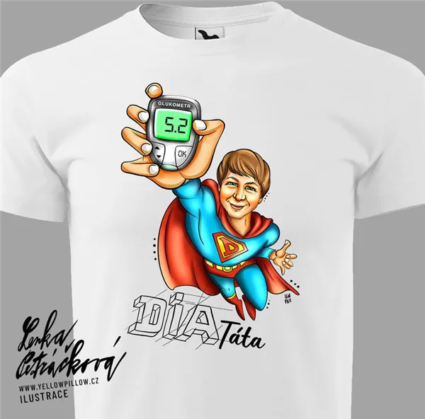 DIA triko Dia táta vel. XL, bílá, pánské