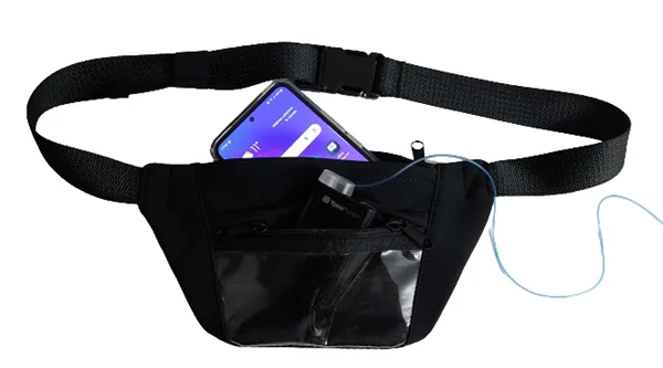 Ledvinka na pumpičku a mobil černá