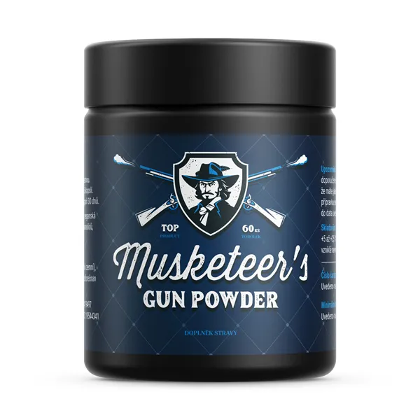 Musketeer's Gun Povder Doplněk stravy pro muže 60 kapslí