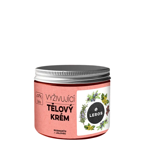 Leros Vyživující tělový krém rozmarýn & jalovec 