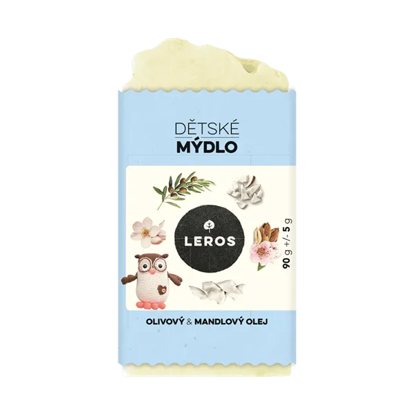 Leros Dětské mýdlo s olivovým a mandlovým olejem