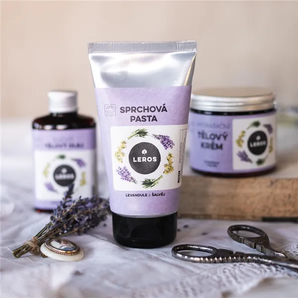 Leros Sprchová pasta Levandule & šalvěj 100ml