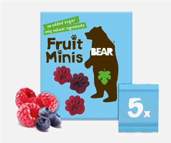 YOYO Bear Minis malina a borůvka, 100g