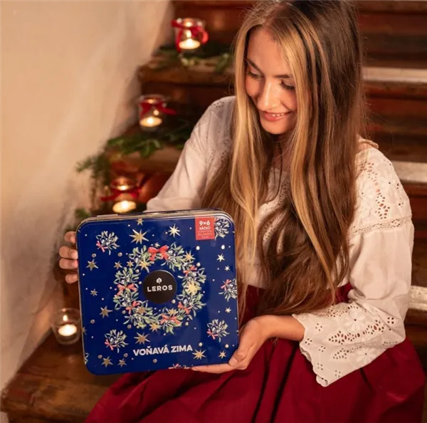 Leros voňavá zima 54 sáčků, plechová krabička