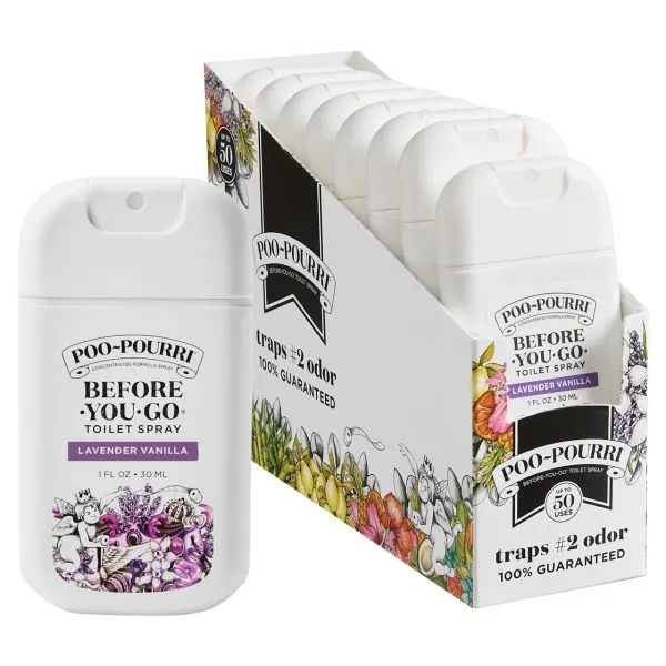 Balíček PooPourri Lavender Vanilla 30ml 8ks