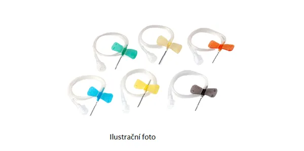 Intravenózní kanyla Butterfly, zelená, 21G, s křídly a hadičkou
