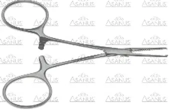 Mikro hemostatické kleště Hartmann rovné 1x2 zuby, 100 mm