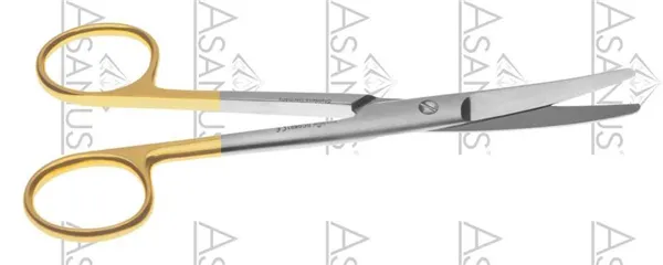 Nůžky MAYO Power TC, 140 mm, zahnuté, tupé