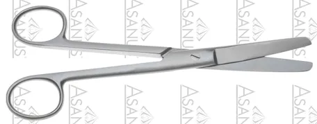 Chirurgické nůžky rovné  tupé/tupé,155mm