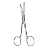 Nůžky chirurgické, zahnuté, ostré/tupé, délka 130 mm