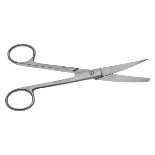 Nůžky chirurgické, zahnuté, ostré/tupé, délka 155 mm