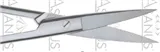 Chirurgické nůžky, rovné, špička 165 mm