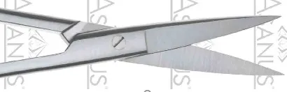 Chirurgické nůžky, rovné, špička 165 mm