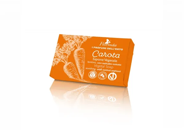 Florinda Rostlinné mýdlo Sapone Vegetale Carota-mrkev 80g