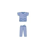 Chirurgické oblečení komplet (kalhoty+halena) XL Blue SMMS