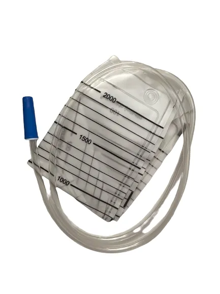 Močový sáček bez výpusti se zpětným ventilem, 90 cm, 2000 ml