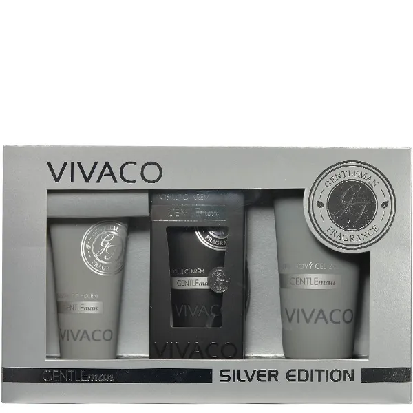 Dárková sada Gentleman Silver balzám po holení+krém+sprchový gel