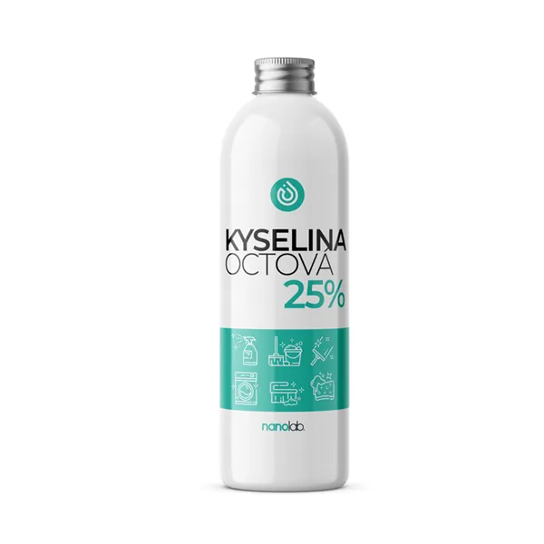 Kyselina octová 25% 1L 