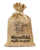 Marseillské mýdlo na praní vločky v jutovém pytlíku 750 g