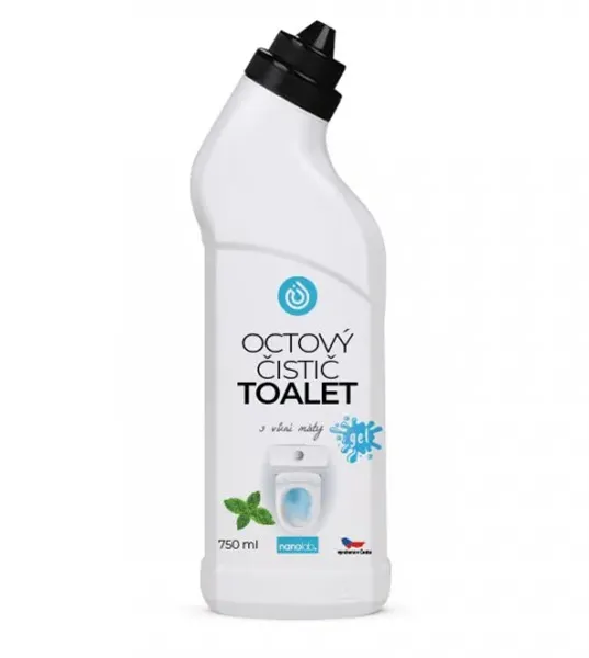 Přírodní octový čistič TOALET s vůní Máty 750 ml