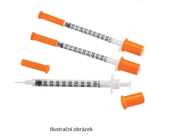 Stříkačka insulinová 1 ml s jehlou 30 G x 8 mm